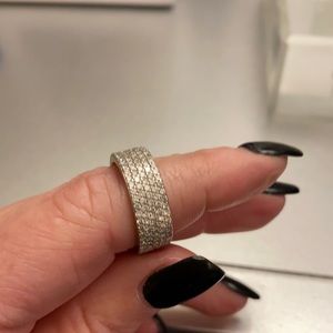 Bez Amber pave eternity band